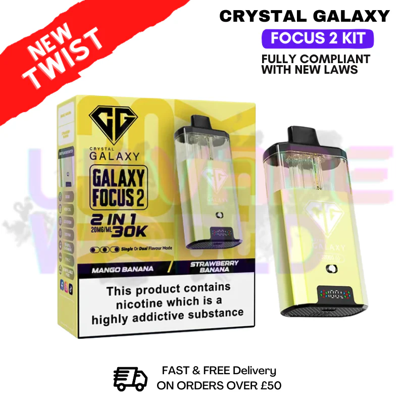 Mango Banana Crystal Galaxy 30K Focus 2 Puff Kit