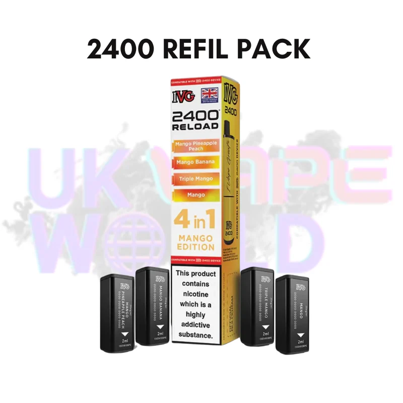 Mango Edition IVG 2400 RELOAD Pods - Box Of 10 - Image 2