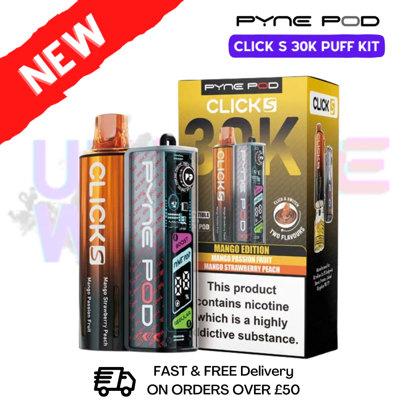 Mango Edition Pyne Pod Click S 30K Puff Kit
