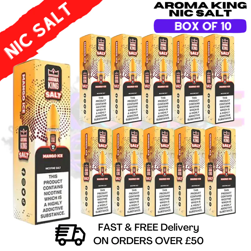 Mango Ice Aroma King Pack / Box Of 10 Nic Salts