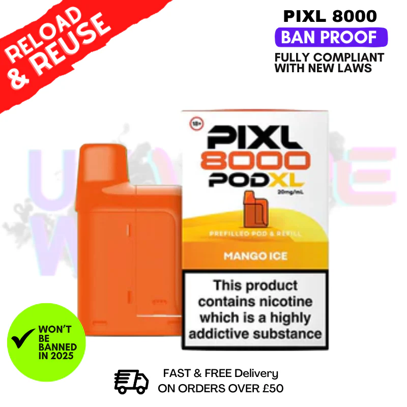 Mango Ice Pixl 8K Replacement Pods (Refil Pack)