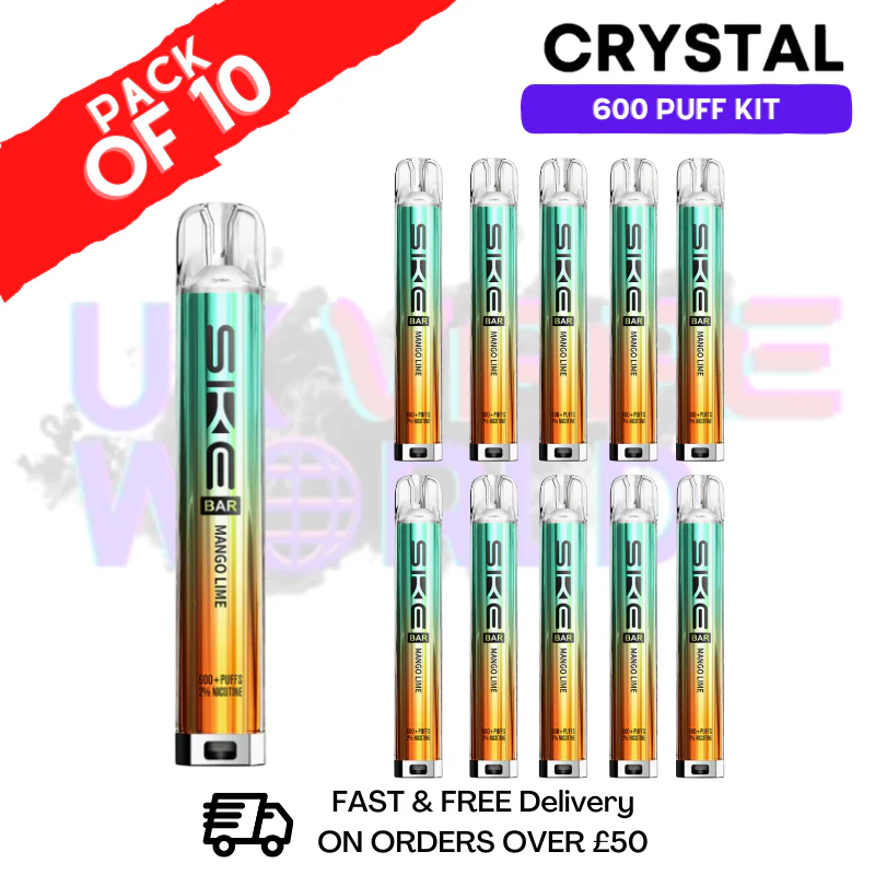 Mango Lime SKE 600 Puff Crystal Kits Box Of 10