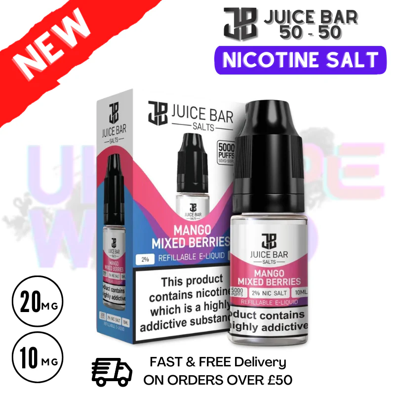 Mango Mixed Berries Juice Bar Nic Salt 10ML eLiquid Only £1.99