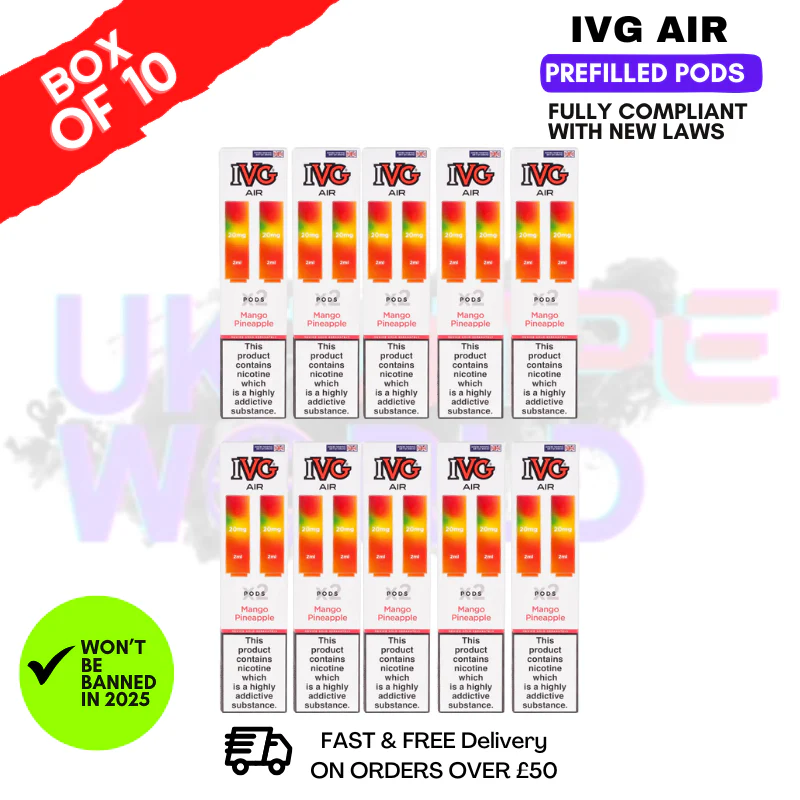 Mango Pineapple IVG AIR Prefilled Pod Box Of 10