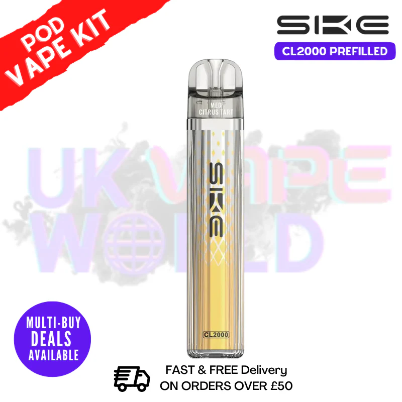 Med Citrus Tart SKE CL2000 2K Puff Vape Pen Kit