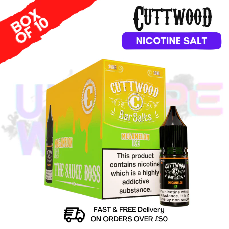 MegaMelon ICE Cuttwood Bar Salt BOX OF 10