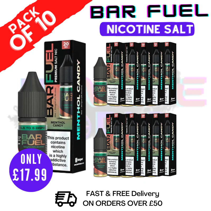 Menthol Candy Bar Fuel Nic Salt BOX OF 10
