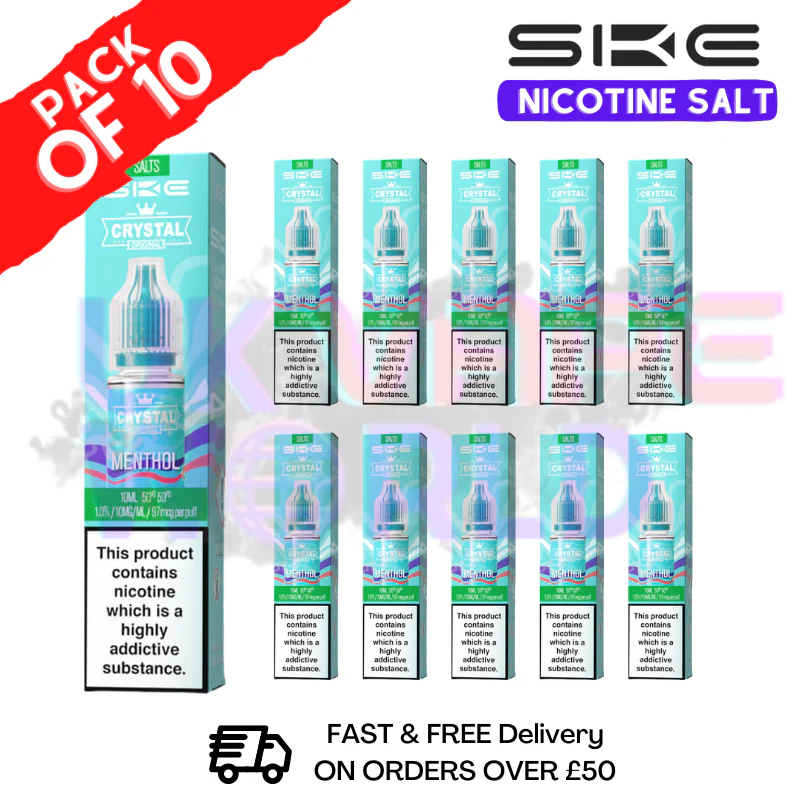 Menthol Crystal SKE Nic Salt Box / Pack Of 10