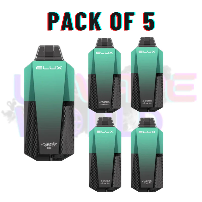 Menthol Elux CyberOver 6000 Puff 6K Pod Vape Kit - Image 3