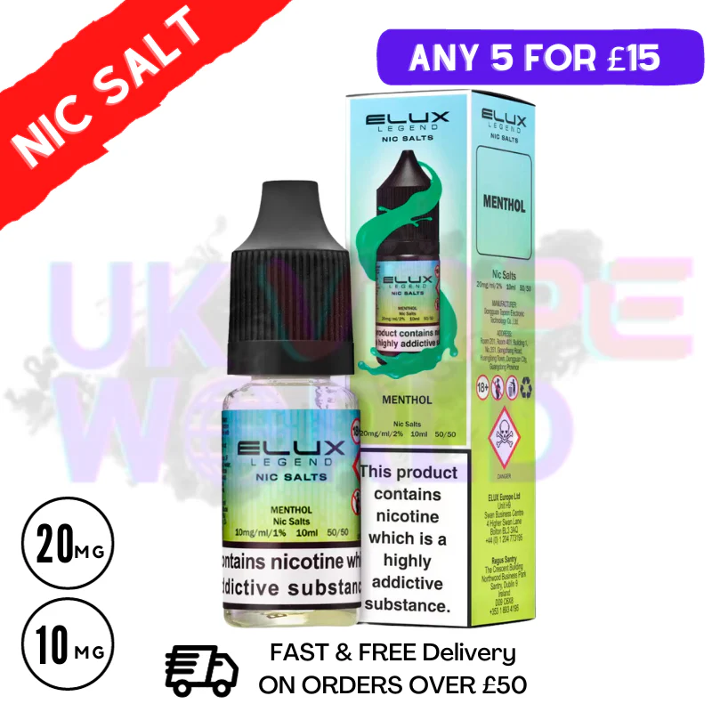 Menthol Elux Legend Nic Salt 10ML eLiquid