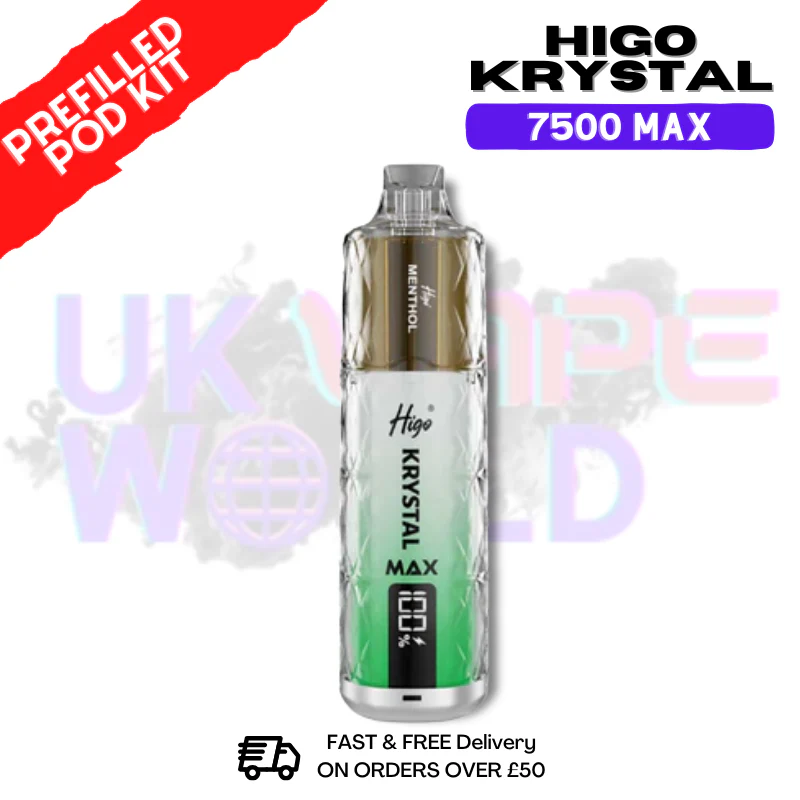 Menthol Krystal Higo 7500 Max Prefilled Pod Kit