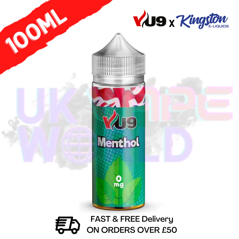 Menthol Shortfill Juice 100ML Eliquid - VU9 x Kingston
