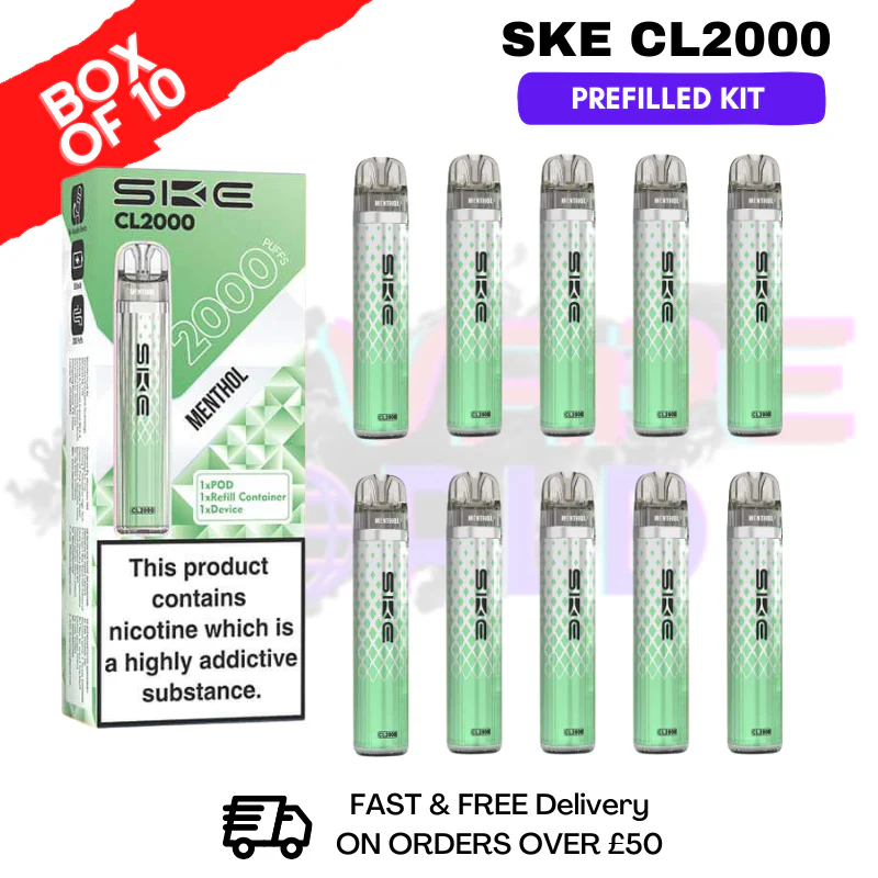 Menthol SKE CL2000 Kits Box Of 10 - £29.99