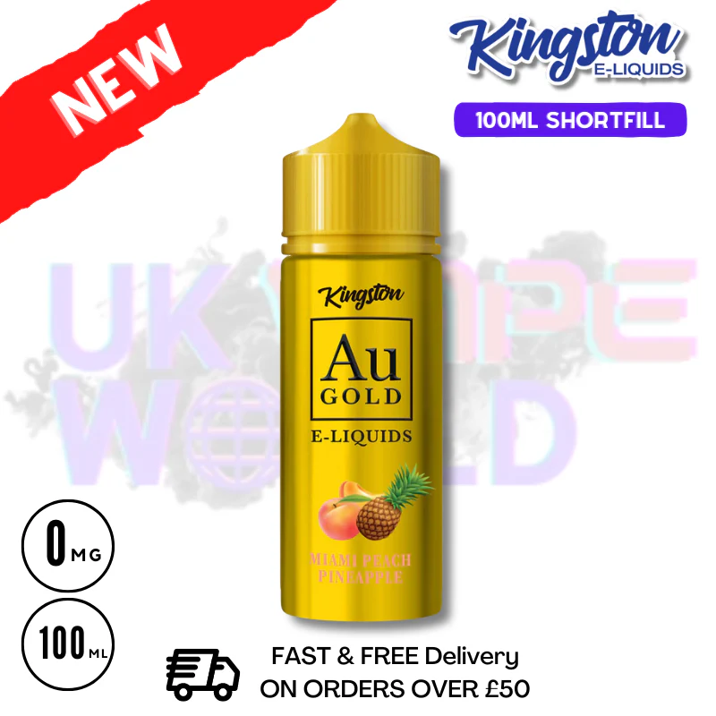 Miami Peach Pineapple AU Gold Kingston 100ML Eliquid