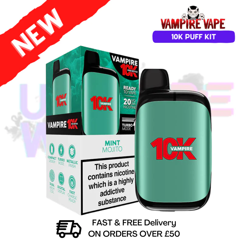 Mint Mojito Vampire Vape 10K Prefilled Pod Kit