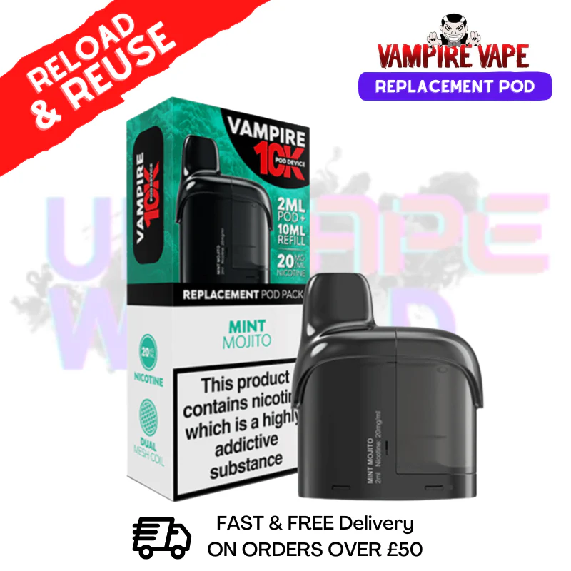 Mint Mojito Vampire Vape 10K Prefilled Pod