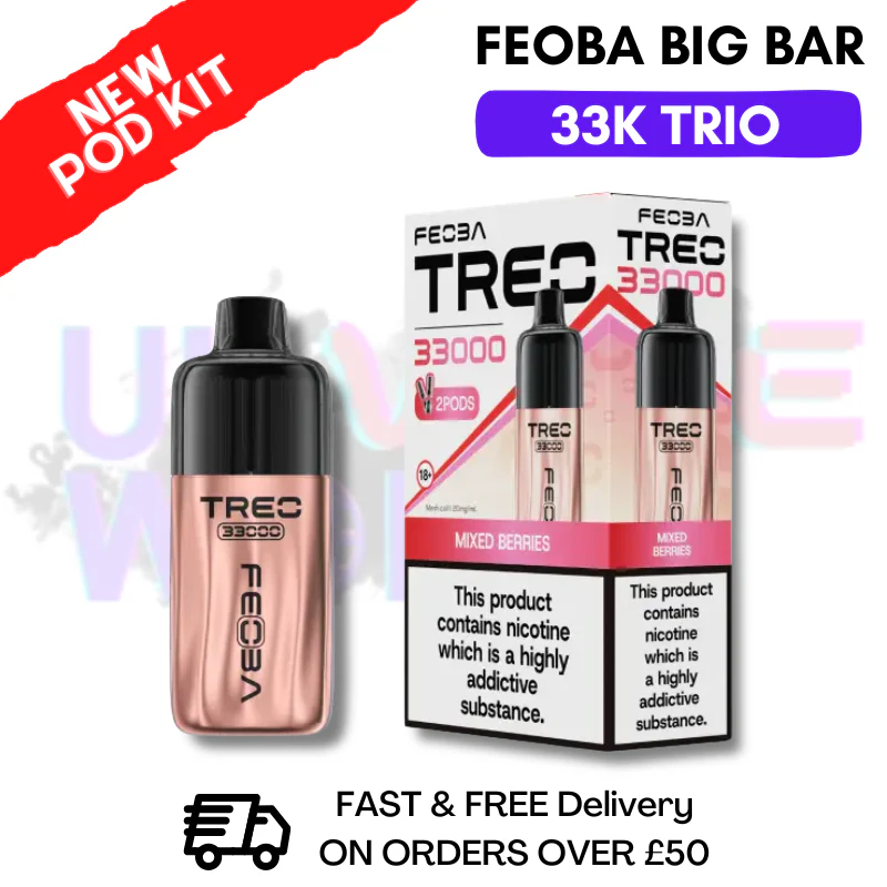 Mixed Berries Feoba Treo 33K Puff Pod Kit