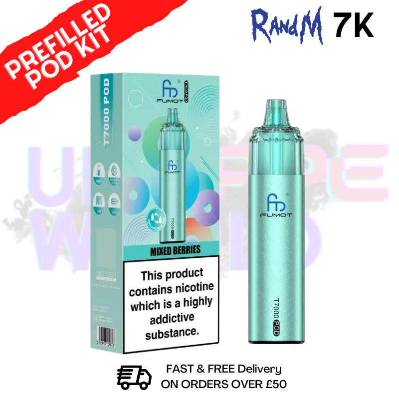 Mixed Berries Fumot RandM T7000 7K Prefilled Pod Kit