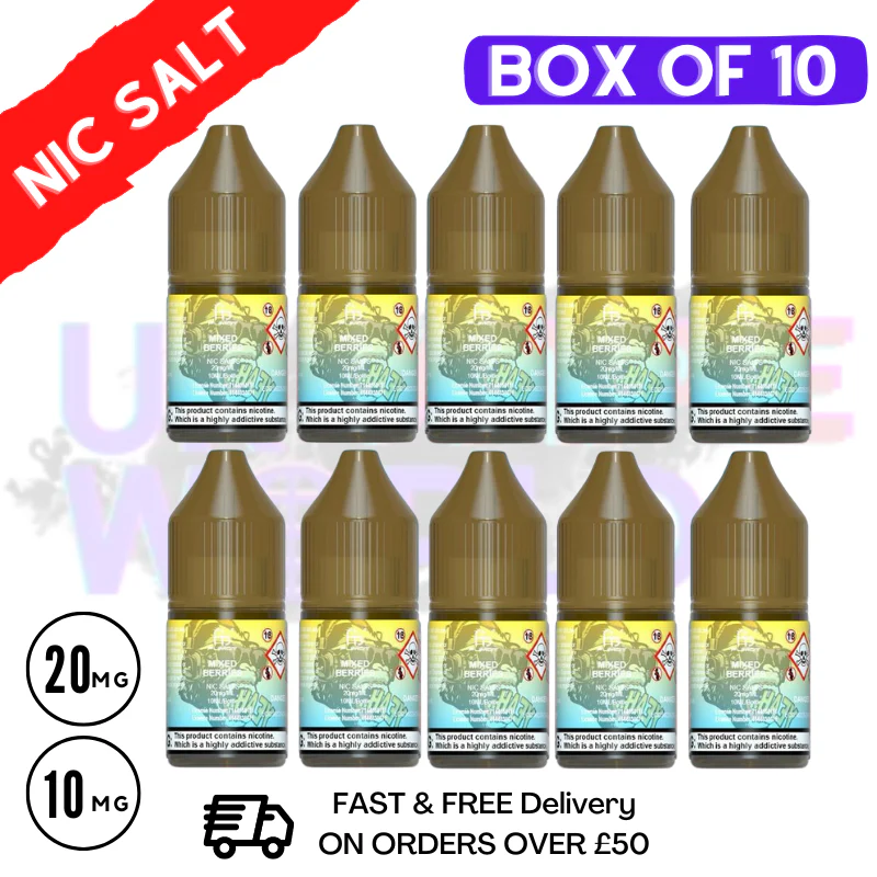 Mixed Berries RandM Tornado 7000 Nic Salt BOX OF 10