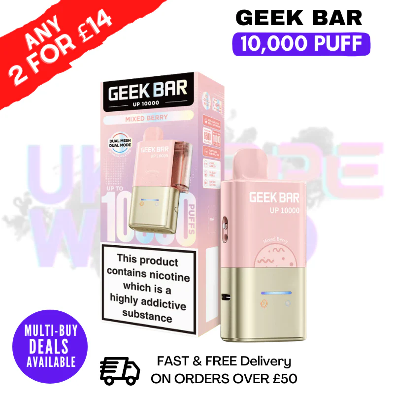 Mixed Berry Geek Bar Up 10000 Pod Kit