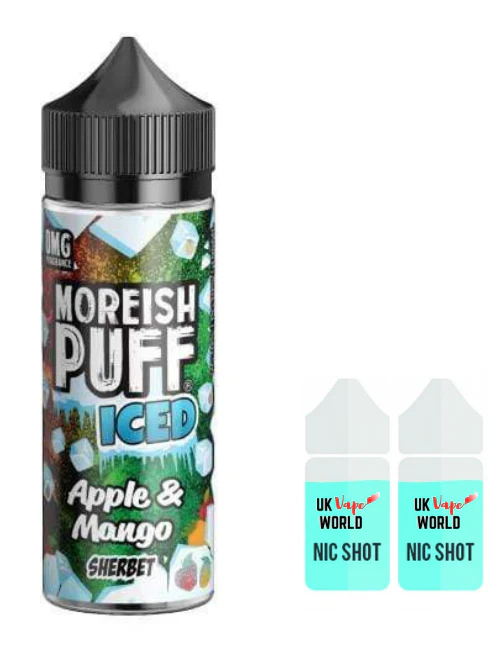 Moreish Puff Iced Apple & Mango 100ml Shortfill - Image 2