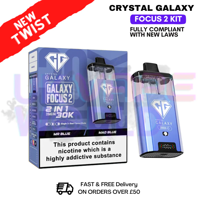 Mr Blue Crystal Galaxy 30K Focus 2 Puff Kit