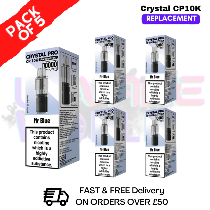 Mr Blue CP Pro 10K Replacement Pods Box Of 5