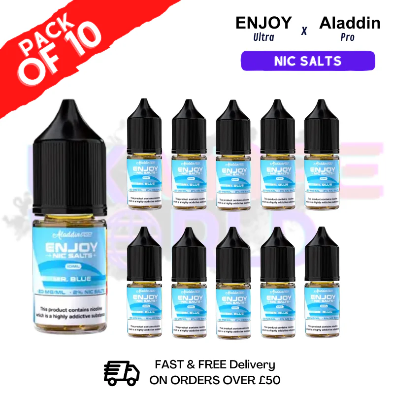 Mr Blue Enjoy Ultra X ALADDIN Nic Salt Box Of 10
