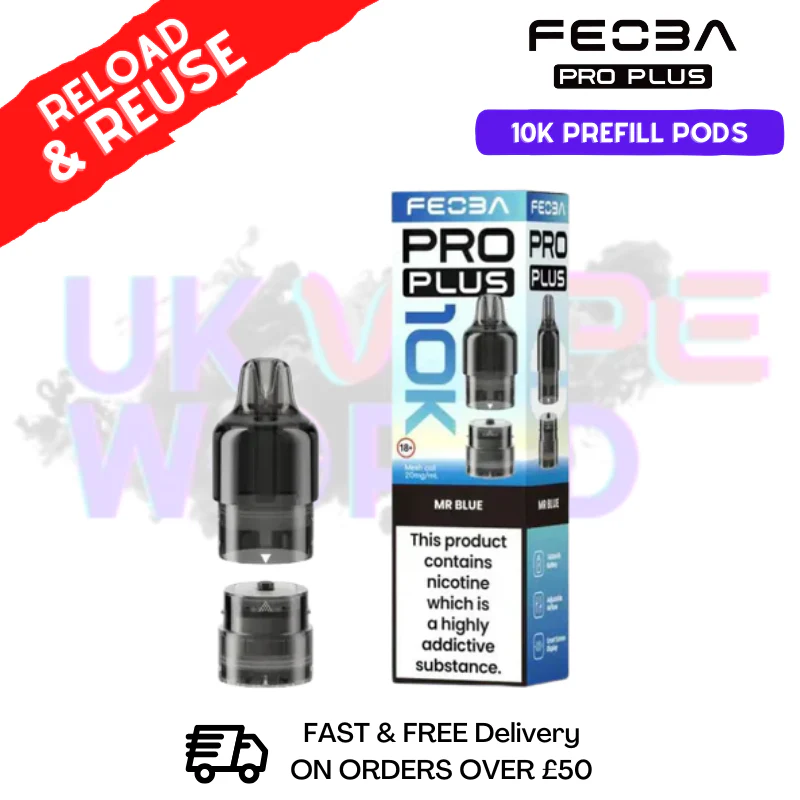 Mr Blue Feoba 10K Refil Pods Pro Plus - £5.85