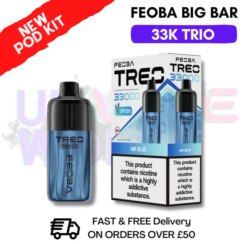 Mr Blue Feoba Treo 33K Puff Pod Kit