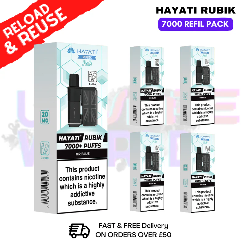 Mr Blue Hayati Rubik 7K Replacement Pods Box Of 5