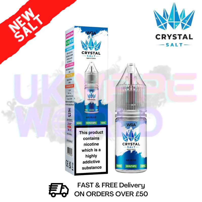 Mr Blue WGA Crystal Nic Salt | Nicotine Salts | Lowest Price