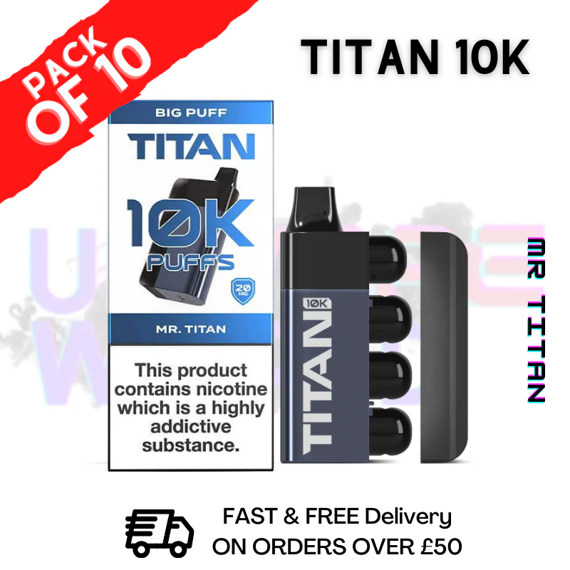 MR TITAN Titan 10K Prefilled Vape Kit Pack Of 10