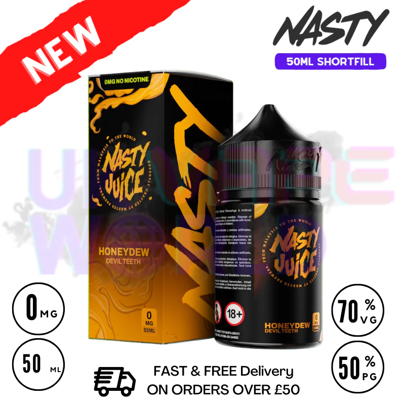Nasty Juice Asap Honeydew Devil Teeth 50ml Shortfill