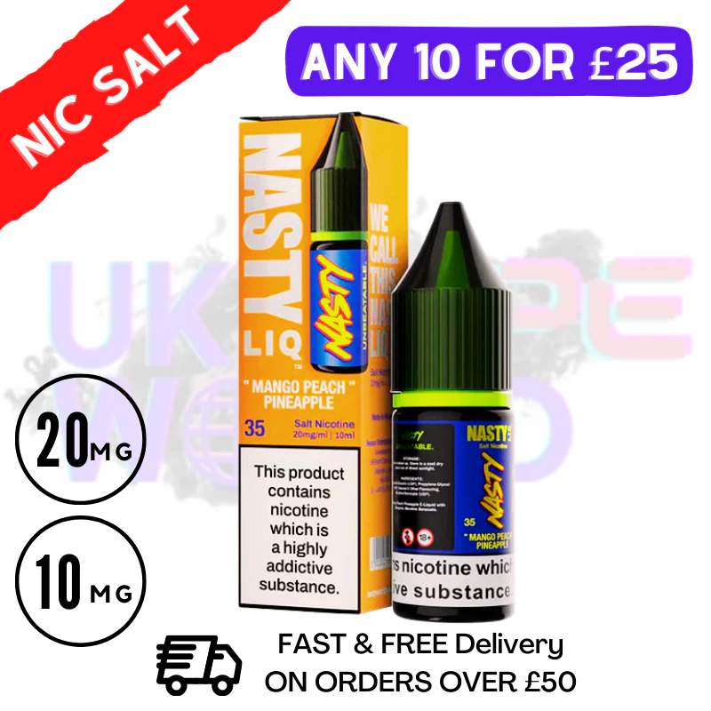NastyLiq 'Mango Peach Pineapple' Nic Salt By Nasty Eliquids