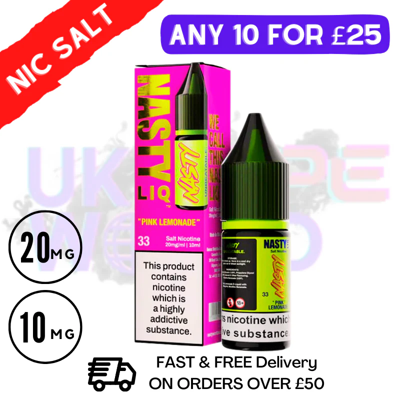 NastyLiq 'Pink Lemonade' Nic Salt By Nasty Eliquids