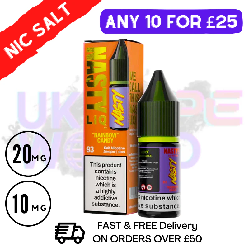NastyLiq 'Rainbow Candy' Nic Salt By Nasty Eliquids
