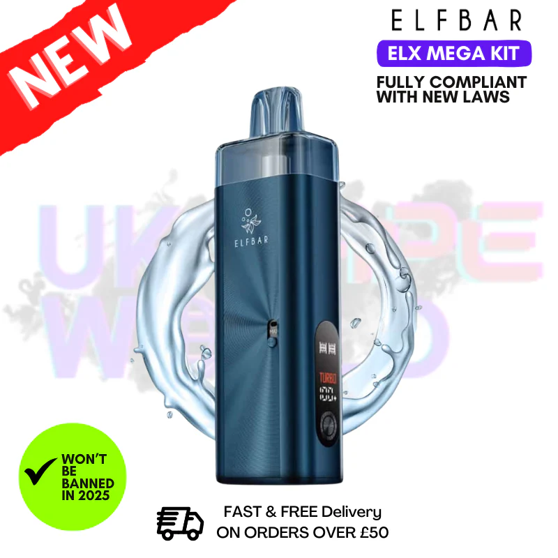 Navy Elf Bar ELX Mega Kit + Free Mega Pod