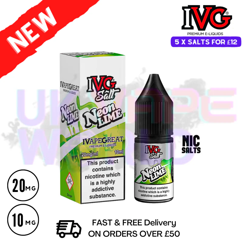 Neon Lime IVG Salt 10ml Nic Eliquid