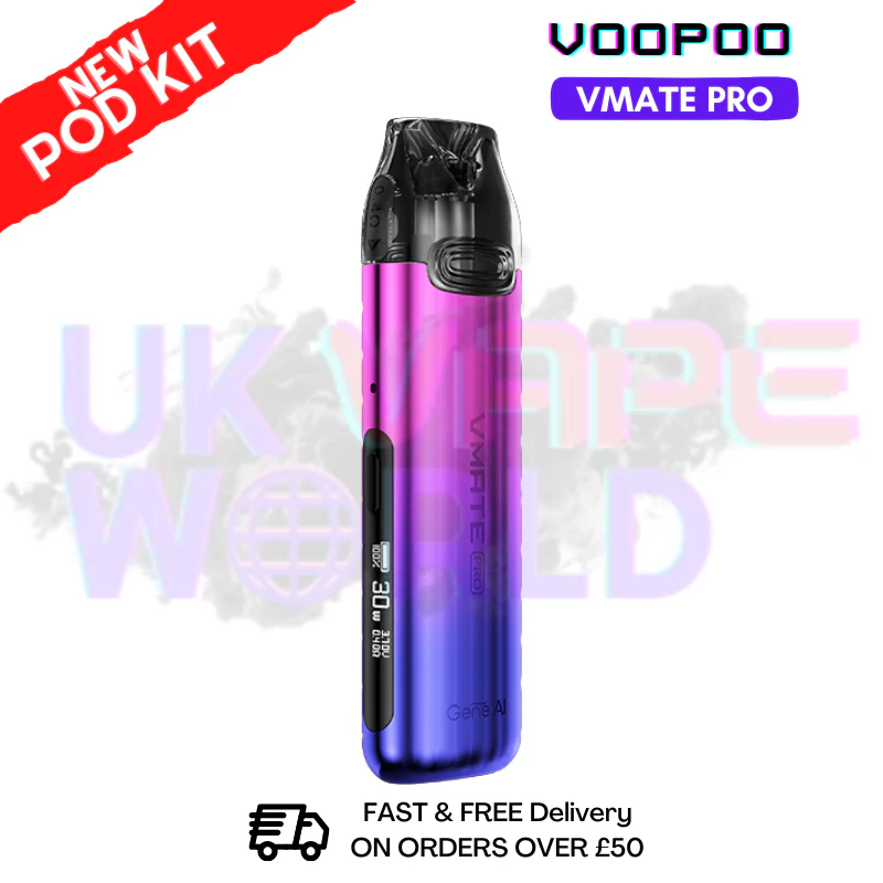 Neon Voopoo Vmate Pro 25W Pod Kit - Free NicSalt