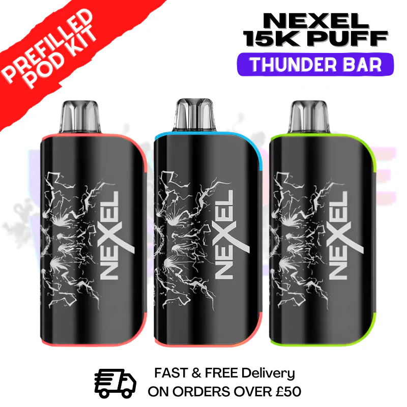 Nexel 15K Thunder Prefilled Pod Kit - Only £10.99
