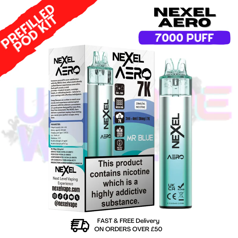 Nexel 7K Aero 7000 Puff Prefilled Pod Kit - Image 11
