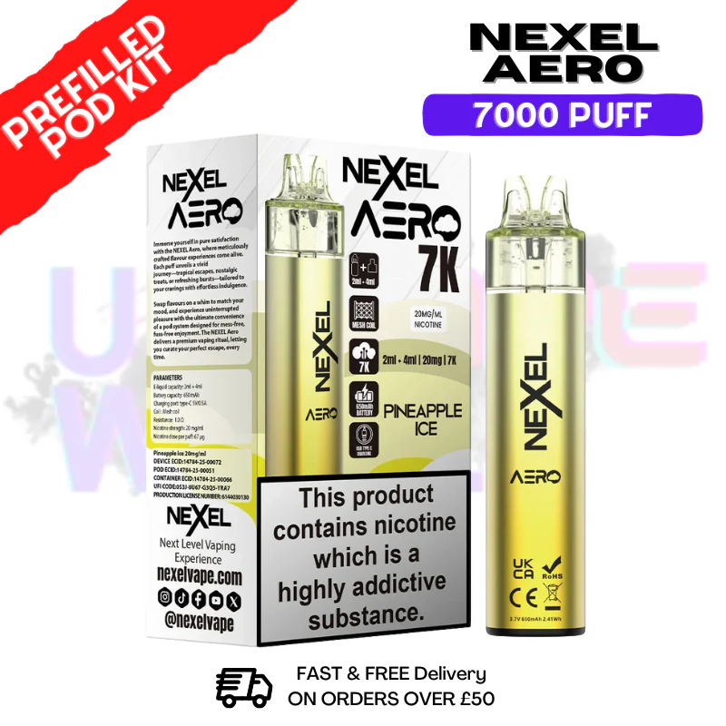 Nexel 7K Aero 7000 Puff Prefilled Pod Kit - Image 12