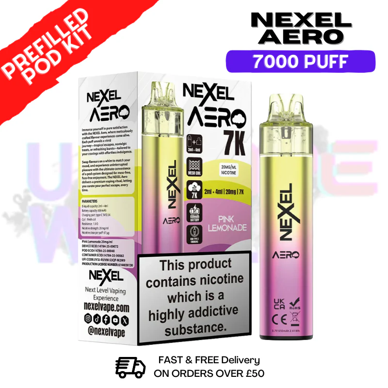 Nexel 7K Aero 7000 Puff Prefilled Pod Kit - Image 13
