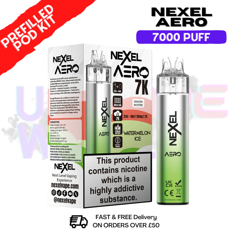 Nexel 7K Aero 7000 Puff Prefilled Pod Kit - Image 15