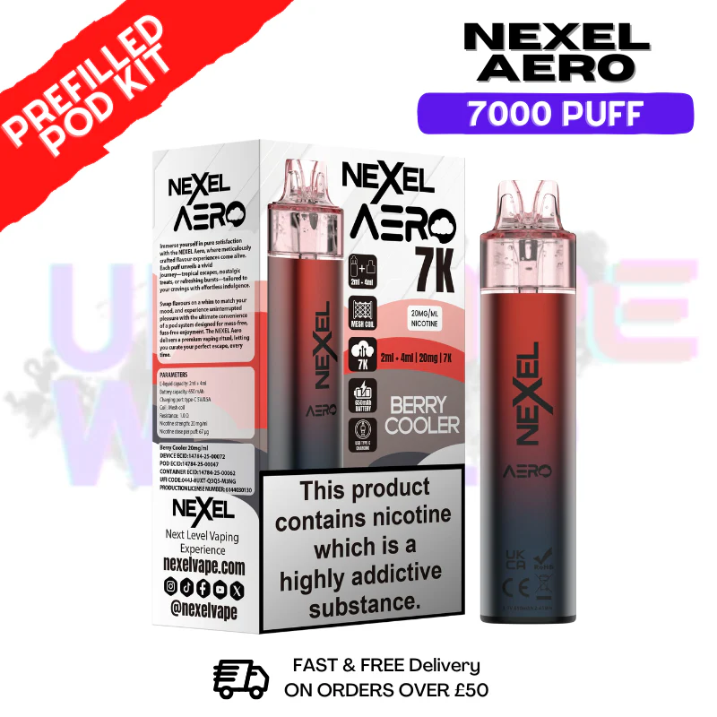 Nexel 7K Aero 7000 Puff Prefilled Pod Kit - Image 2