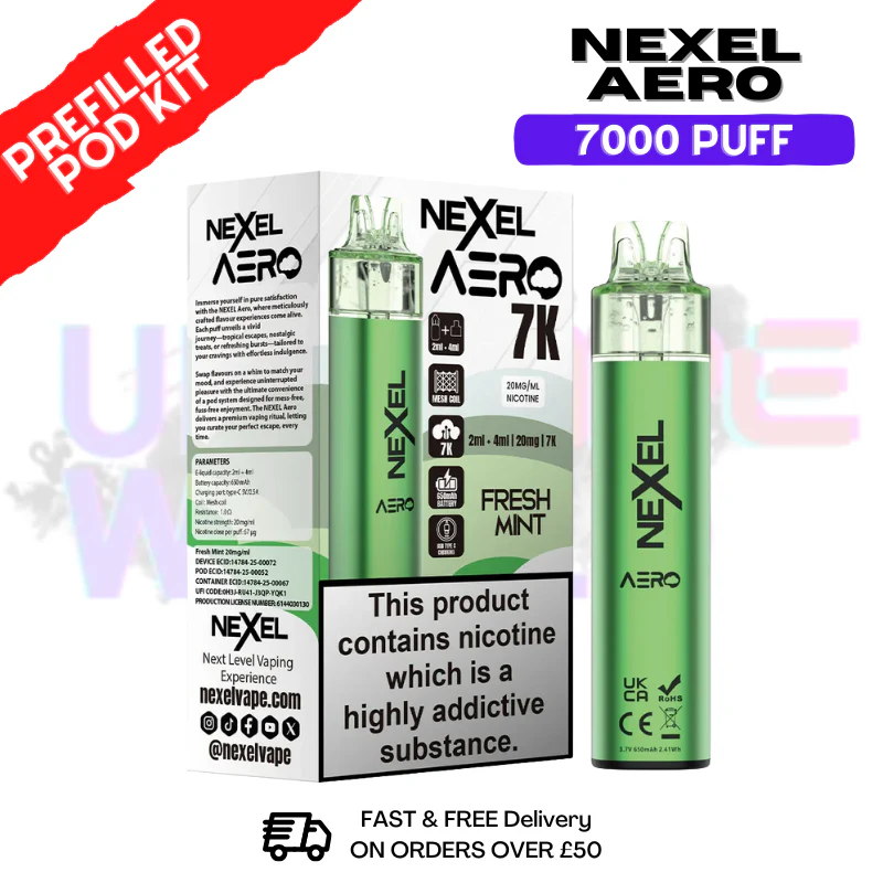 Nexel 7K Aero 7000 Puff Prefilled Pod Kit - Image 6