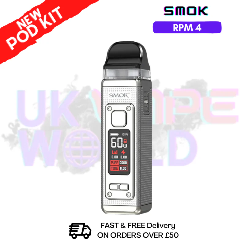 Pale Champagne Smok Rpm 4 Pod Kit + Free Nic Salt