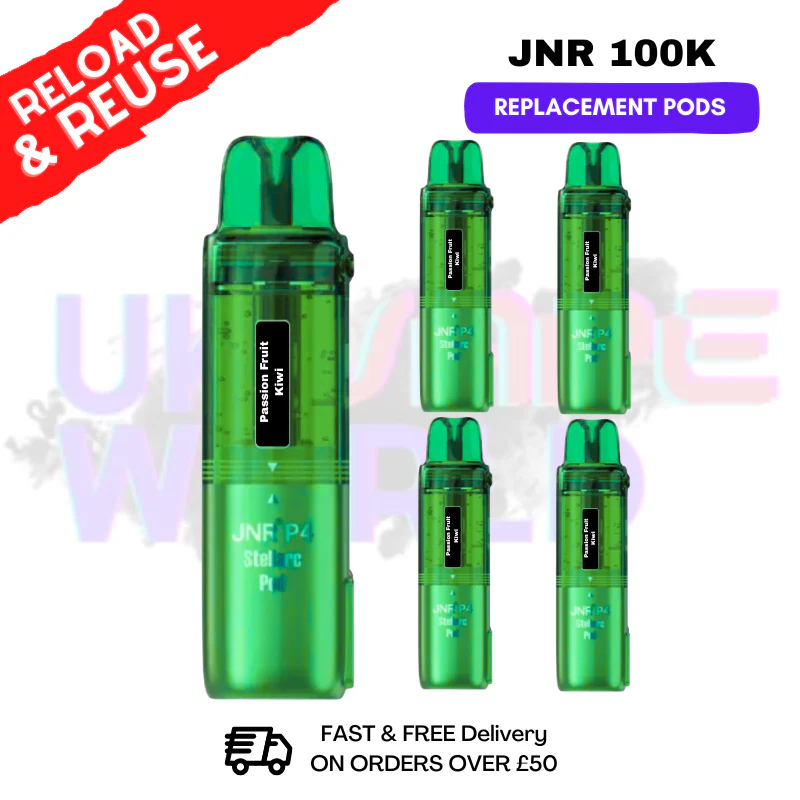 Passion Fruit Kiwi JNR 100k Sterllarc Replacement Pods Box Of 5