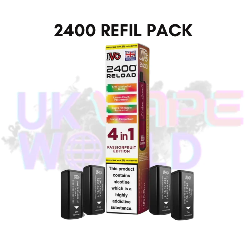 Passionfruit Edition IVG 2400 RELOAD Pods - Box Of 10 - Image 2
